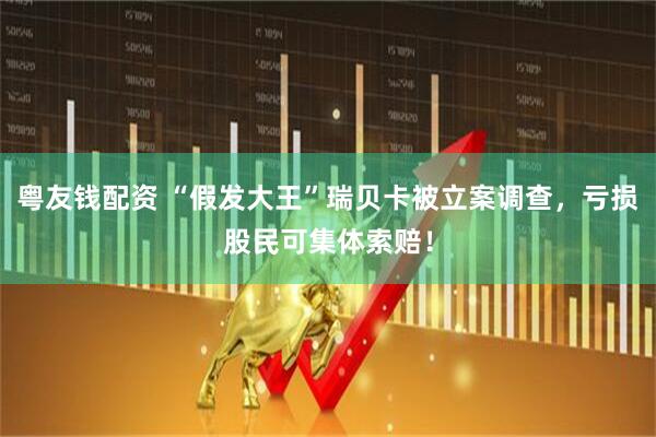 粤友钱配资 “假发大王”瑞贝卡被立案调查，亏损股民可集体索赔！